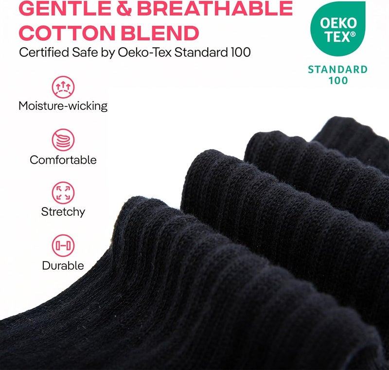 CoolMate Store Women's Scrunch Crew Socks, Slouchy Mid Calf Boot Socks, 3 Pairs Slouch Socks, US Size 6-10 - Image 4